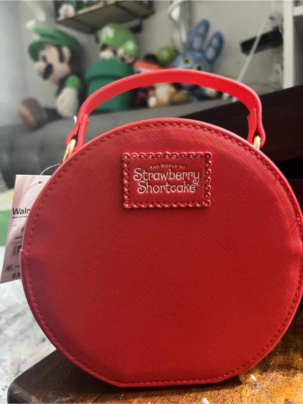 Strawberry-Themed Kids Round Handbag - Red